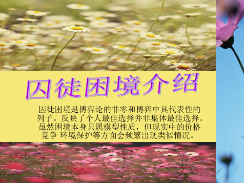 囚徒困境-囚徒困境完美版资料