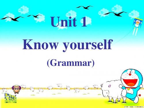 新牛津英语9A U1 Grammar精品课件