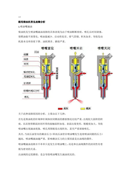 船用柴油机常见故障分析与排除