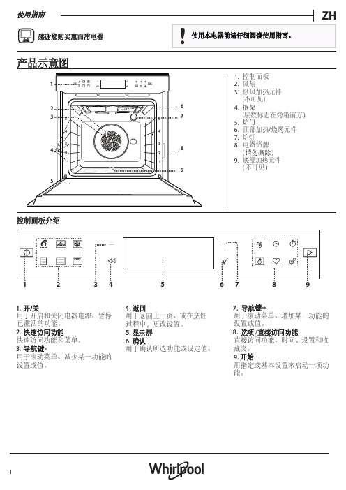 惠而浦 WMG776452AC 微波炉 使用说明书