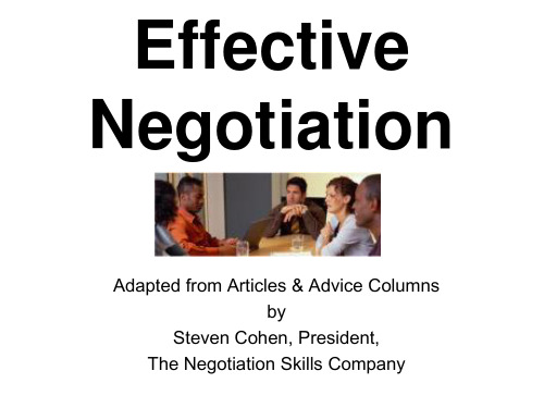 Negotiation Presentation