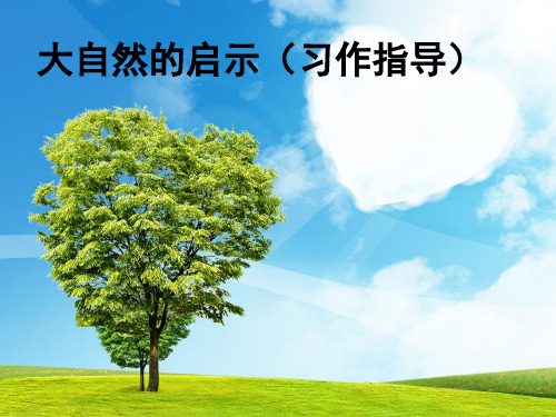 人教新课标四年级语文下册《习作三大自然给人类的启示》课件
