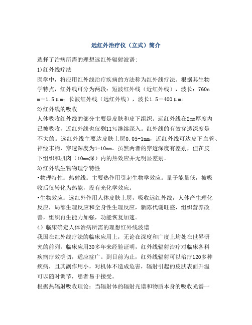 远红外治疗仪(立式)简介