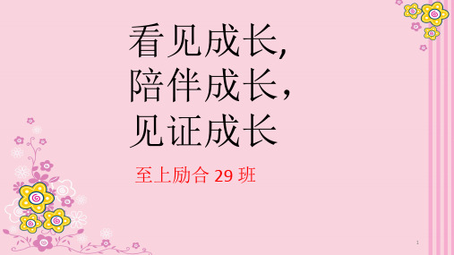 《看见成长陪伴成长见证成长》家长会课件八年级下学期期中