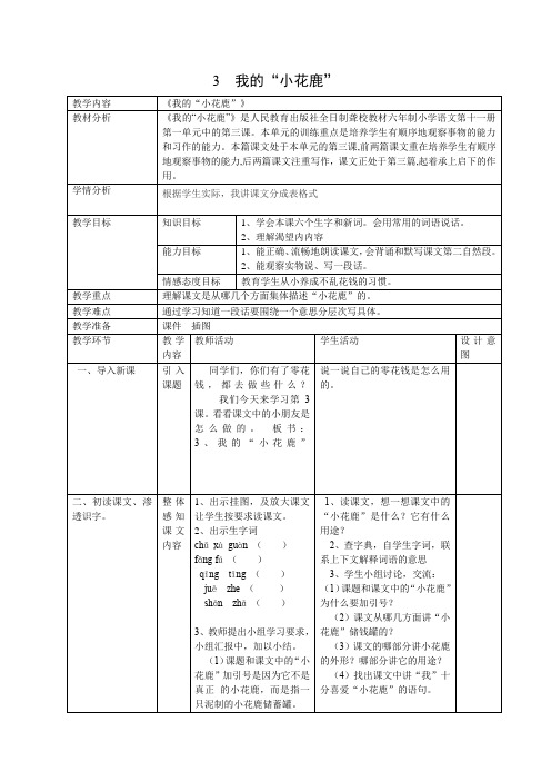 3  我的小花鹿