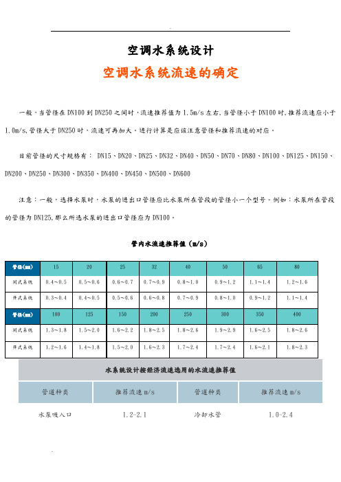 空调水系统设计