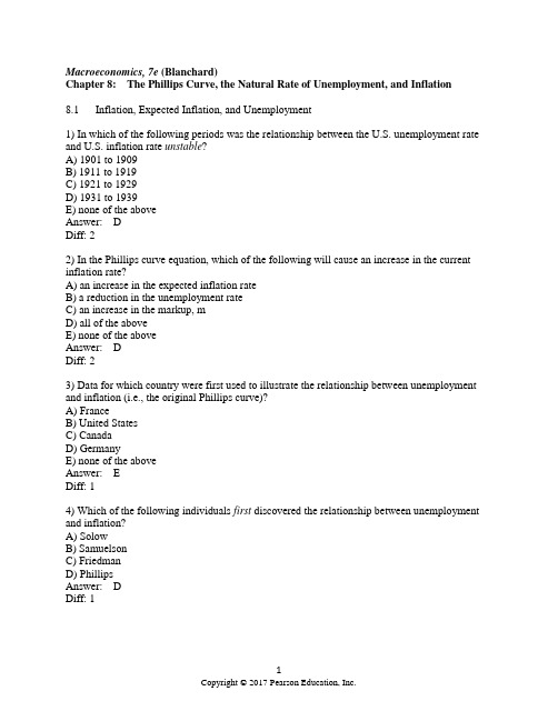 布兰查德宏观经济学第七版第7版英文版chapter  (8)