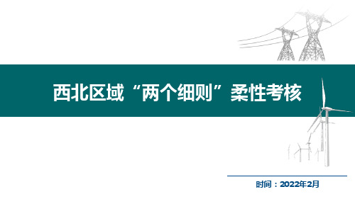 西北区域“两个细则”柔性考核