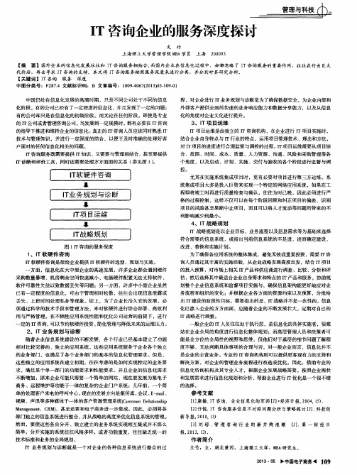 IT咨询企业的服务深度探讨