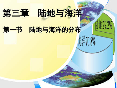 粤人版七年级上册 第三章第一节陆地与海洋的分布 24张ppt