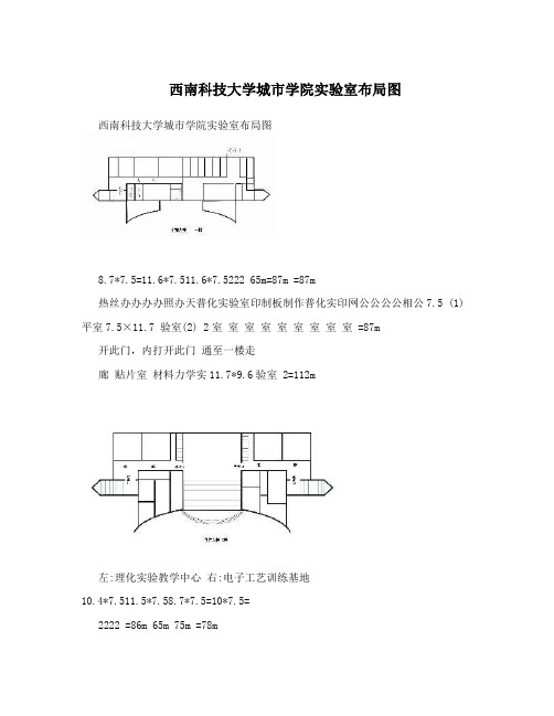 西南科技大学城市学院实验室布局图