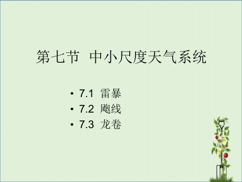 3.7中小尺度天气系统解析