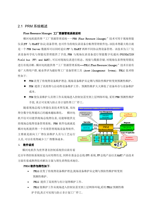 PRM系统概述