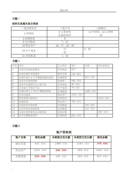 新编《会计学原理》—李海波课后习题含答案