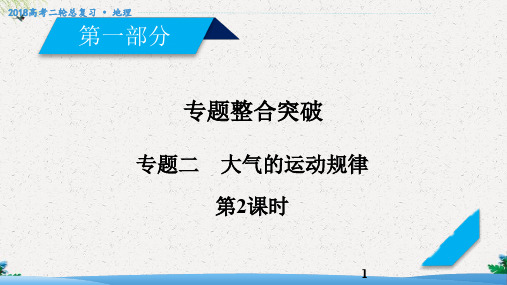 高三地理二轮复习:专题2-大气的运动规律