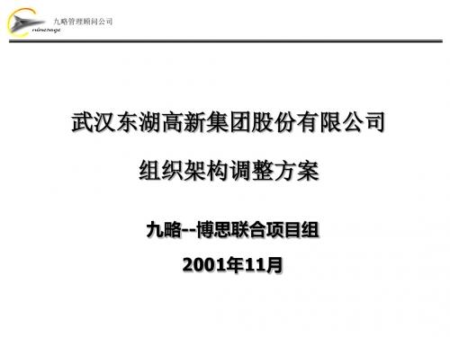 某公司组织架构调整方案(PPT 39张)