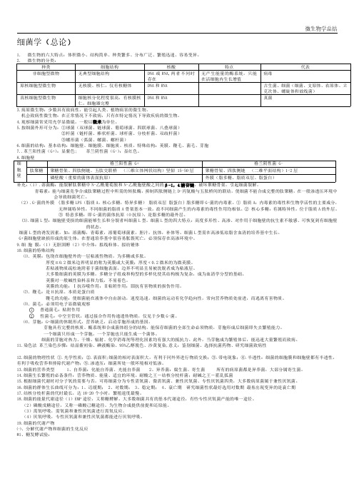 医学微生物重点笔记