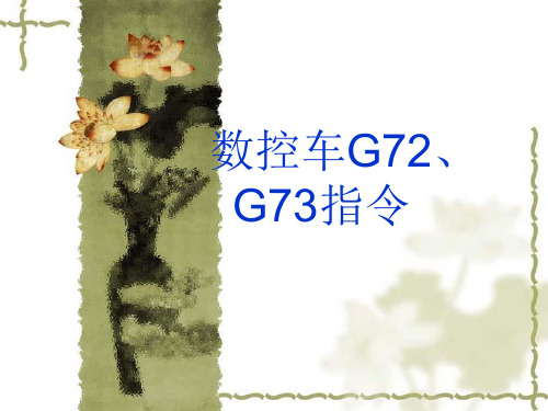 数控车G72、G73祥解备课讲稿