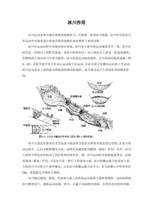 精品高中地理 冰川作用