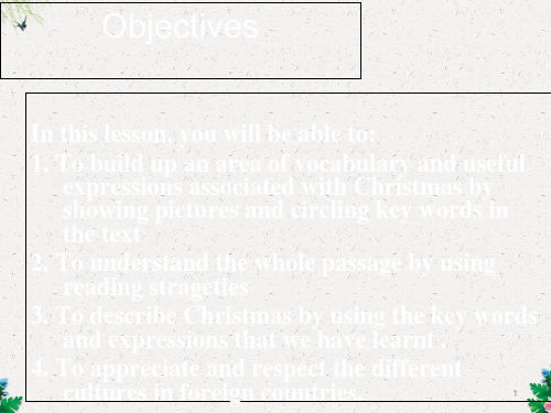北师大版高中英语必修一Unit 3 lesson 4《 Christmas》reading 课件8