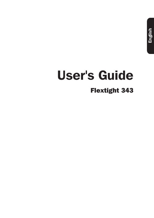 哈苏+Flextight 343+用户手册说明书
