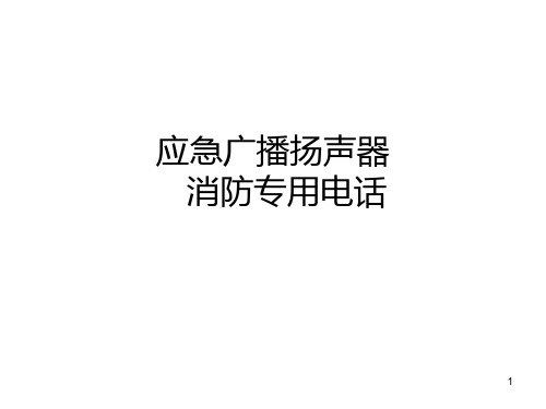 消防系统 PPT课件