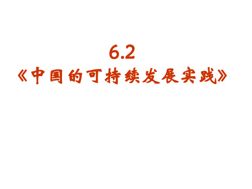 中国的可持续发展实践(PPT46页)