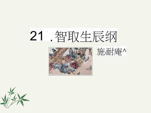 《智取生辰纲》优质课一等奖[2020年最新]