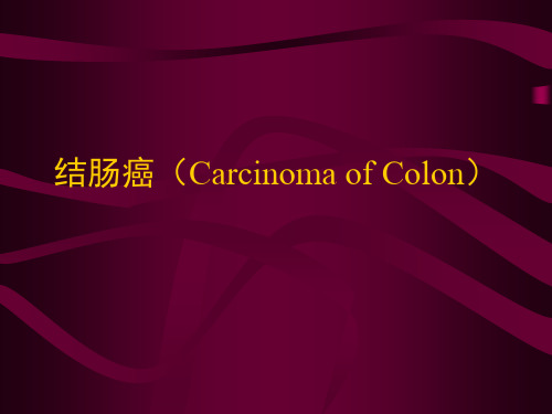 影像学诊断-消化影像胃肠疾病：结肠癌(Carcinoma of Colon)