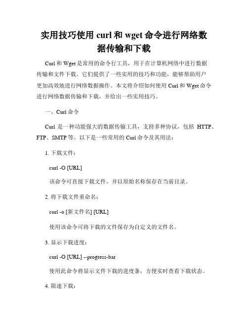 实用技巧使用curl和wget命令进行网络数据传输和下载