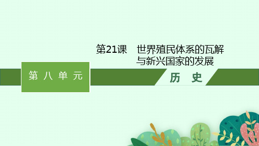 人教版高中历史必修下册精品课件 第8单元 第21课 世界殖民体系的瓦解与新兴国家的发展