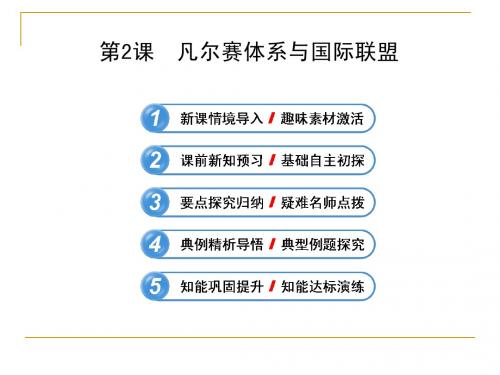 2.2 凡尔赛体系与国际联盟 课件(人教版选修3)