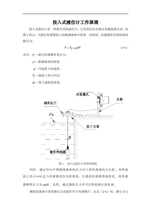 投入式液位计工作原理.doc