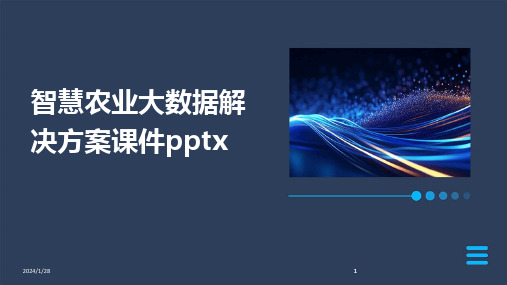 2024版智慧农业大数据解决方案课件pptx