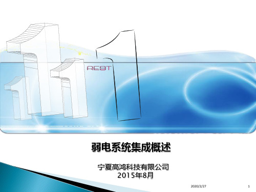 办公楼弱电系统PPT幻灯片