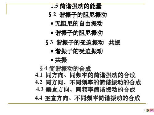 阻尼振动和受迫振动ppt课件