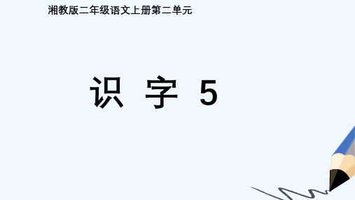 2019-2020年新湘教版小学二年级语文上册第六单元识字5课件