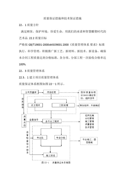 质量管理和技术保证措施