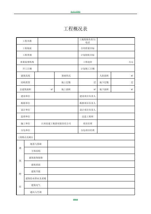 工程概况表.doc