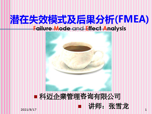 潜在失效模式及后果分析(FMEA)