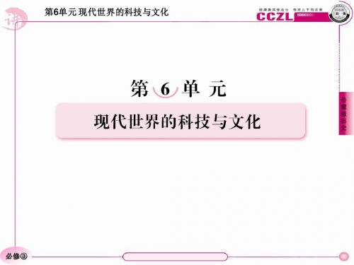 高二历史必修3(岳麓版)：6-26改变世界的高新科技