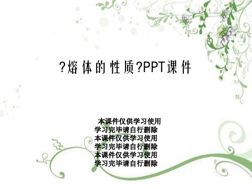 《熔体的性质》PPT课件