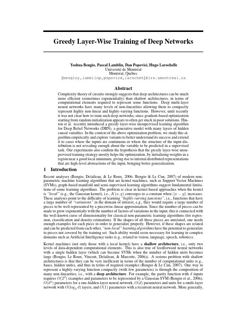 Greedy layer-wise training of deep networks