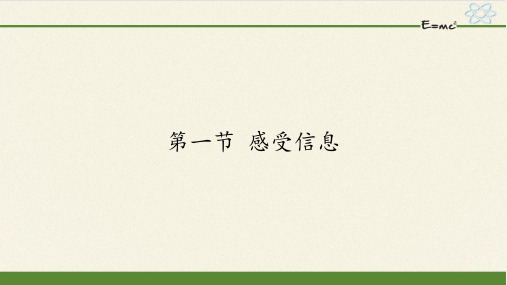 19.1感受信息 课件-沪科版九年级物理