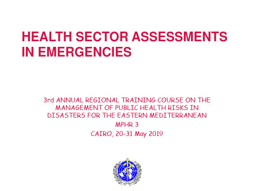 DAMAGE ASSESSMENT AND NEEDS ANALYSIS FOR THE …的损害评估和需求分析…