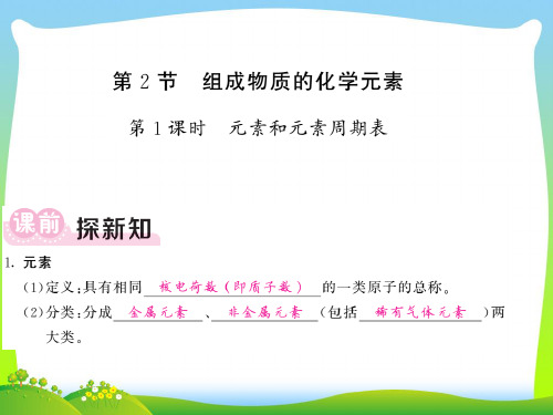 【最新】沪教版九年级全册化学教用课件：3.2组成物质的化学元素1 (2).ppt