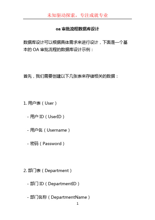 oa审批流程数据库设计 (2)