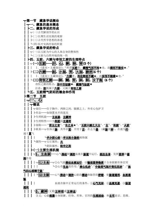中医基础理论第三章藏象学说
