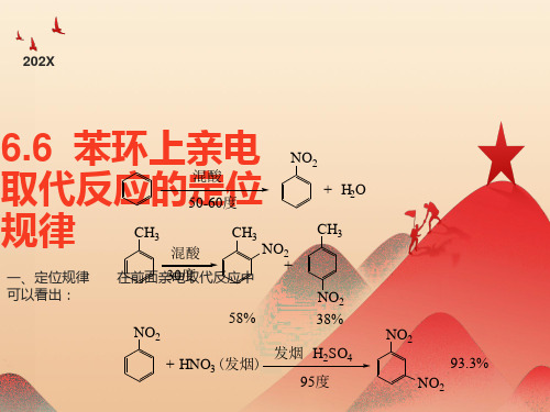 苯环上亲电取代反应的定位规律