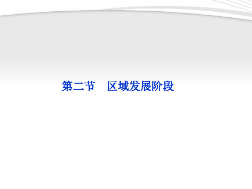 【优化方案】2012高中地理 第一章第二节区域发展阶段精品课件 湘教版必修3